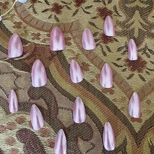 Pink Shimmer Press-On Nails